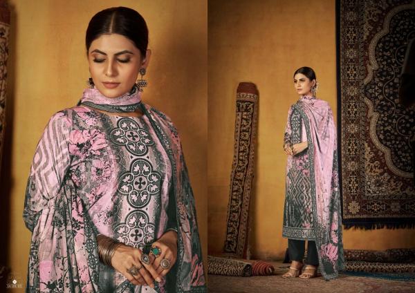 Rk Gold Nazreen Pure Velvet Pashmina Dress Material Collection